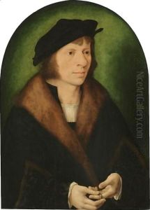 Portrait Of A Man, Half Length, In A Black Cap And A Fur-Trimmed Coat