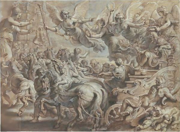 Scipio Welcomed Outside The Gates Of Rome, After Giulio Romano - view 1