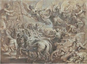 Scipio Welcomed Outside The Gates Of Rome, After Giulio Romano by (studio of) Rubens, Peter Paul