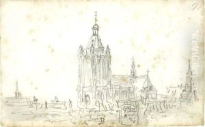 View Of The Cathedral At Arnhem by Jan van Goyen