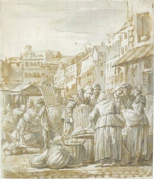 Women Gathered At A Street Market - view 1