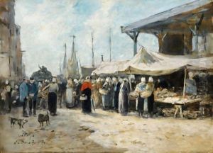 Trouville. Le Marche Aux Poissons