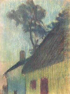 Coin De Village by Edgar Degas