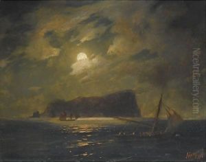 Shipping Off The Island Of Ischia by Ivan Konstantinovich Aivazovsky