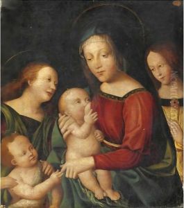 Madonna Con Bambino, San Giovannino E Angeli