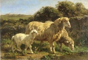Paesaggio Con Pecore by Filippo Palizzi