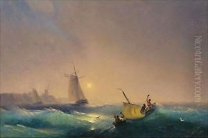 Shipping Off The Dutch Coast by Ivan Konstantinovich Aivazovsky