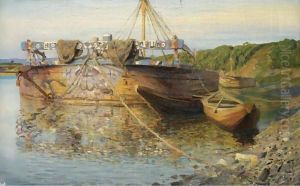 Barge On The River Oka by Vasily Polenov