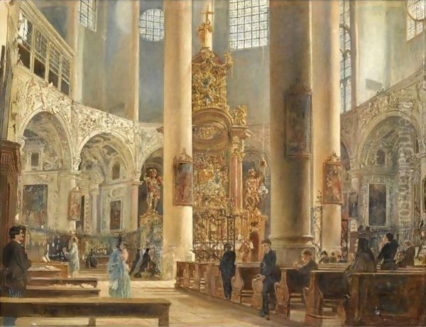 Interior Of The Franciscan Church, Salzburg - view 1