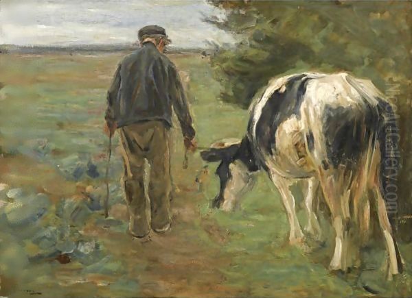 Bauer Mit Kuh (Farmer And Cow) - view 1