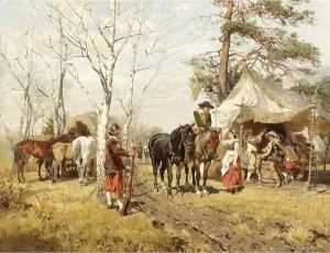 Die Rast (The Halt) by Wilhelm Velten