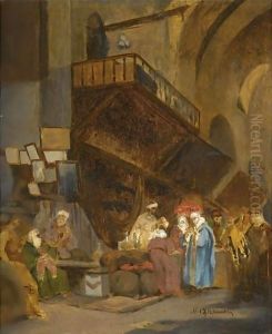 Souk In Constantinople by Stanislaus von Chlebowski