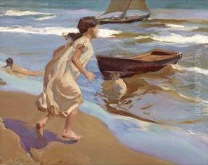 Nina Entrando En El Bano (The Bathing Hour) by Joaquin Sorolla Y Bastida
