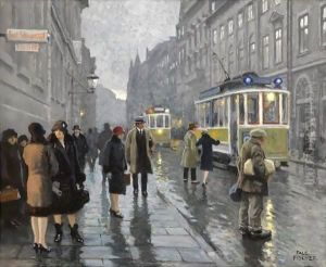 Bredgade I Kobenhavn (Bredgade, Copenhagen) by Paul-Gustave Fischer