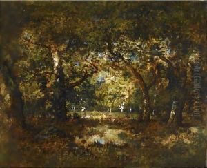 Foret by Narcisse-Virgile D Az De La Pena