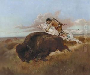 Buffalo Hunting by Charles Marion Russell