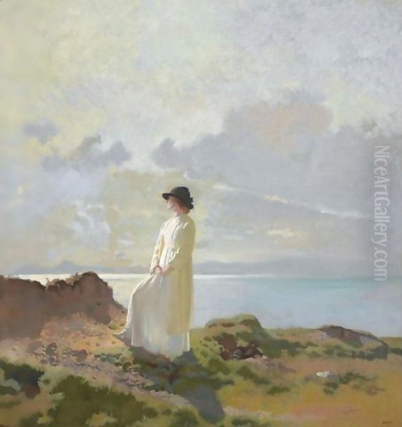 On The Cliff, Dublin Bay, Morning - view 1