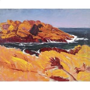 Rocks And Foam, St Guenole by Roderic O'Conor