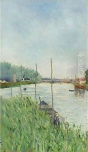 Etude, Asnieres by Paul Signac