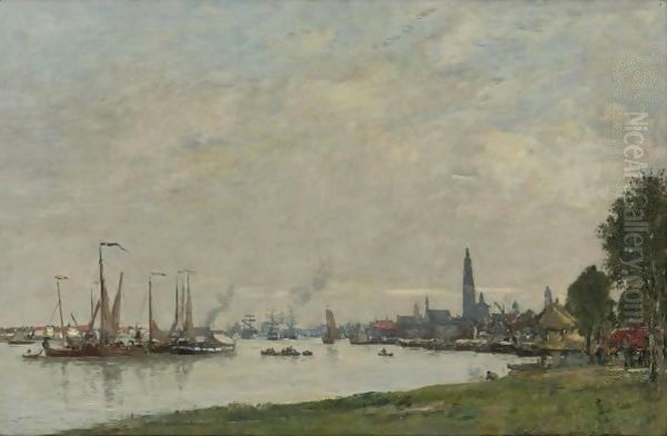 Anvers. Le Port Vu De La Citadelle Nord - view 1