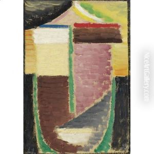 Abstrakter Kopf (Abstract Head) 3 by Alexei Jawlensky