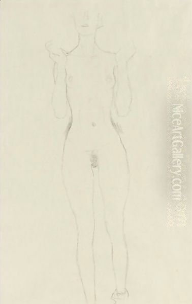 Akt Mit Erhobenen Unterarmen (Nude With Raised Arms) - view 1