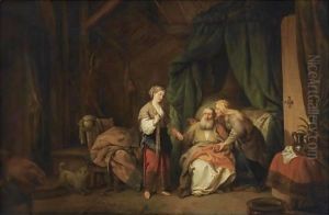 Sarah Offering Hagar To Abraham