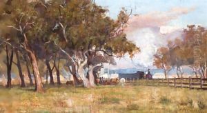 The Morning Train by Frederick McCubbin