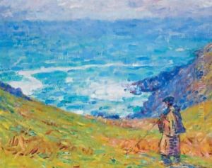 Pecheur Sur Falaise by John Peter Russell