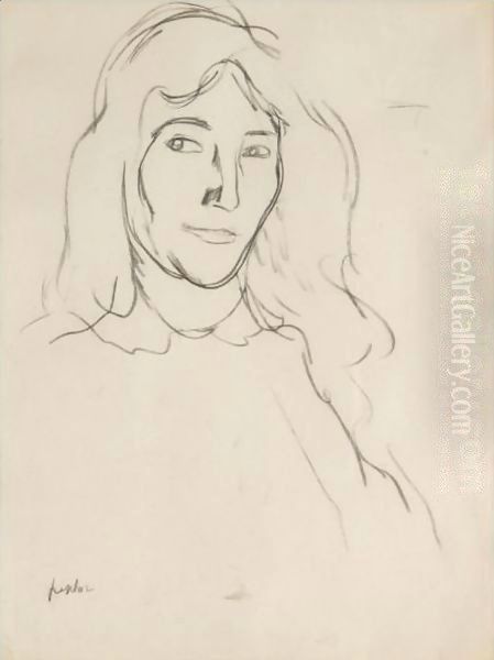 Woman With Long Hair - view 1
