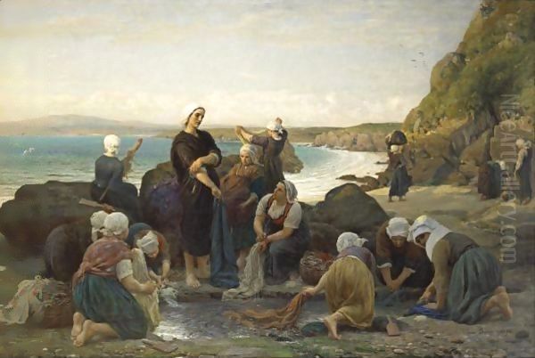 The Washerwomen Of The Breton Coast - view 1