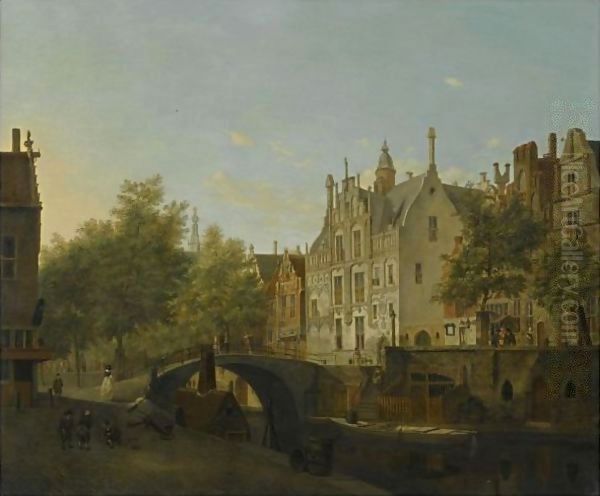 Delft, A View Of The Oude Delft And The Gemeenlandshuis - view 1
