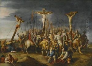 The Crucifixion 2 by Frans the younger Francken
