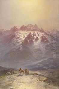Mountain Scene by Ilya Nikolaevich Zankovsky