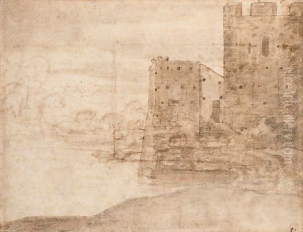 Chateau Fort Au Bord D'une Riviere - view 1