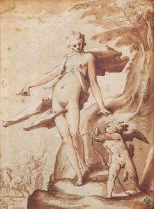 Venus Ordonnant A L'Amour De Percer De Ses Fleches Le Coeur De Pluton