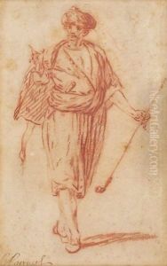 Etude D'Homme Portant Un Costume Oriental by Charles Parrocel