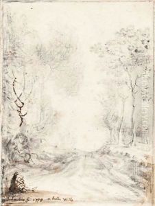 Un Chemin Dans Les Bois De Belleville by Gabriel De Saint Aubin