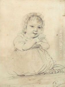 Portrait Presume D'Emma, Fille D'Antonio Canova by Antoine-Jean Gros