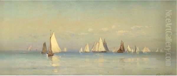 Sailboats On A Calm Sea - view 1