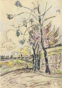 Paris, Le Pont Des Arts Vu De La Berge by Paul Signac