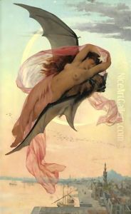Moonlit Dreams by Gabriel Joseph Marie Augustin Ferrier