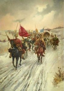 The Gold Escort by Adolf Baumgartner-Stoiloff