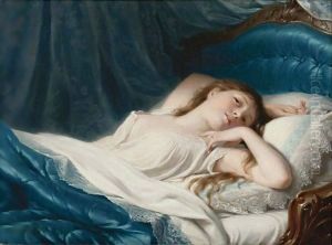 Reclining Beauty 2 by Fritz Zuber-Buhler