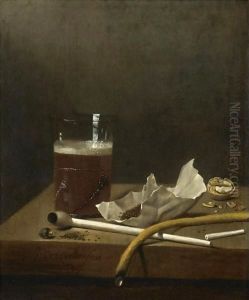 Still Life With A Glass Of Beer, A Pipe, Tobacco And Other Requisites Of Smoking