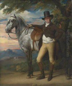 John Wombwell With A Grey Hunter by John Singleton Copley