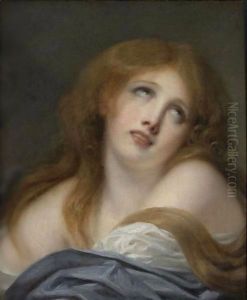 The Bust Of A Young Girl, Called Virginie by Jean Baptiste Greuze