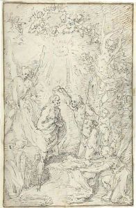 The Baptism Of Christ by Claude Gillot