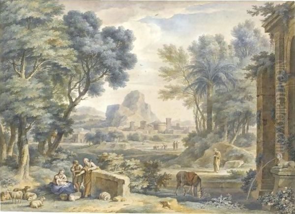 Arcadian Landscape With The Rest On The Flght Into Egypt - view 1
