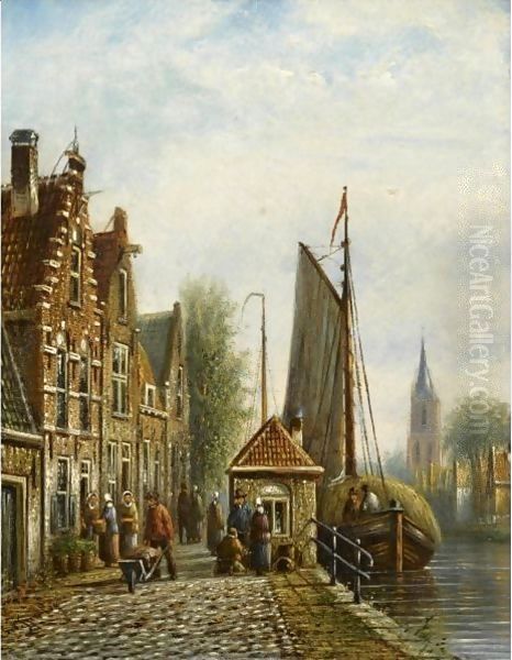 Daily Activities In A Sunlit Dutch Town - view 1
